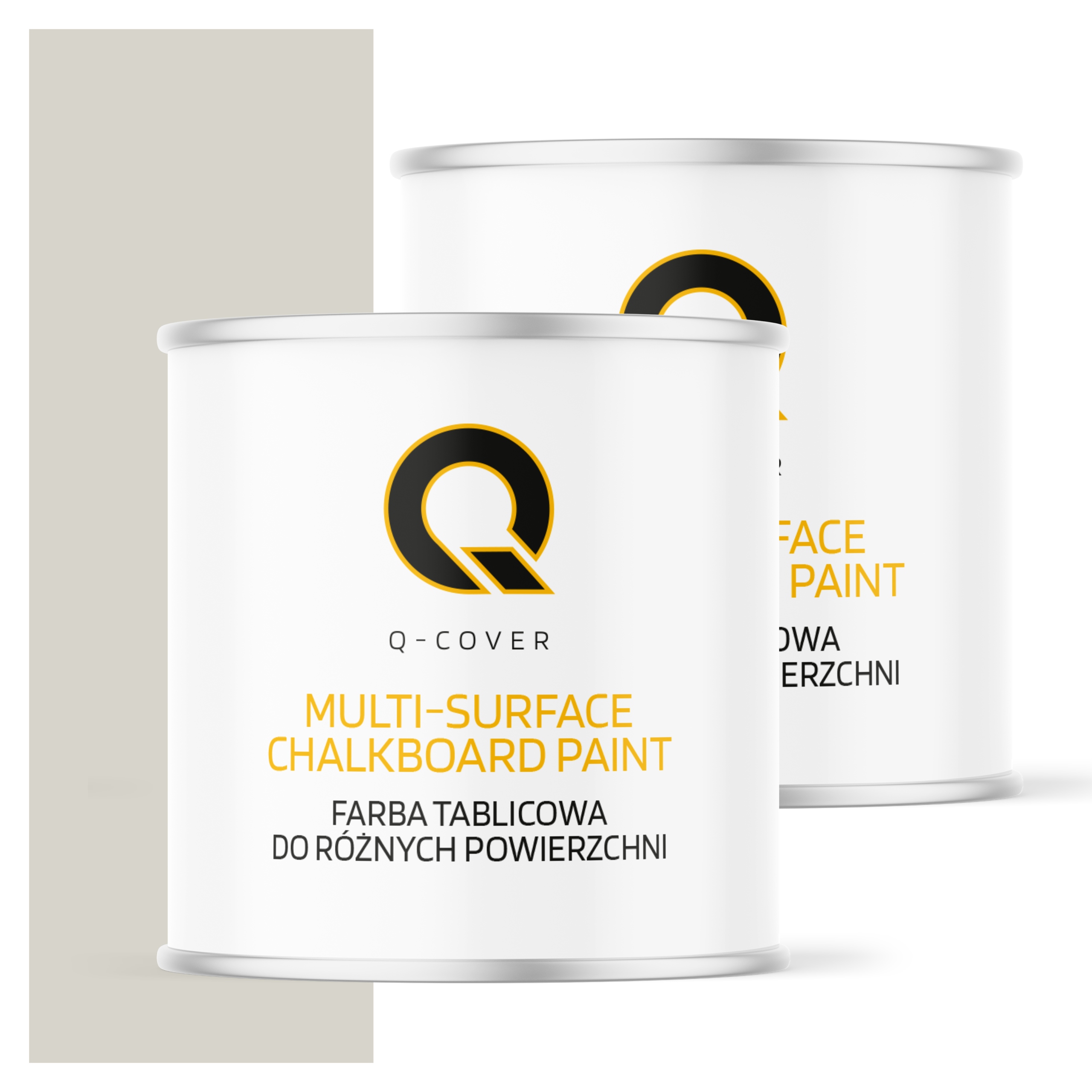 Dekoratívna tabuľová farba Dobre kryjúca 2,5LMatová Bielo-šedá RAL9002