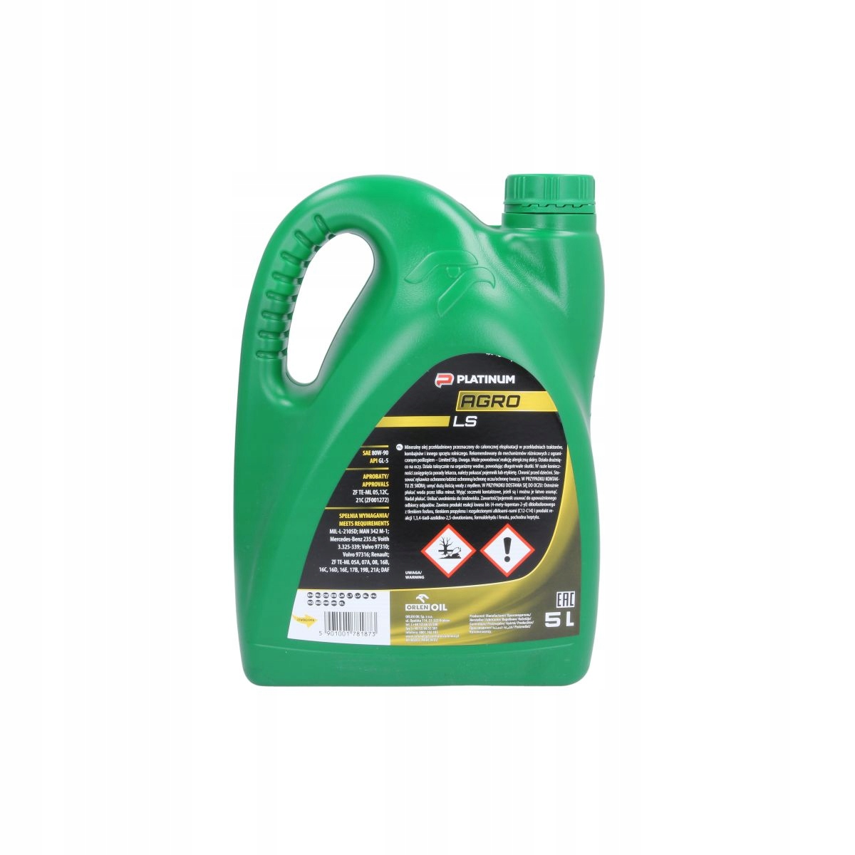 Olej przekładniowy ORLEN PLAT.AGRO LS 80W90 5L Producent Orlen Oil