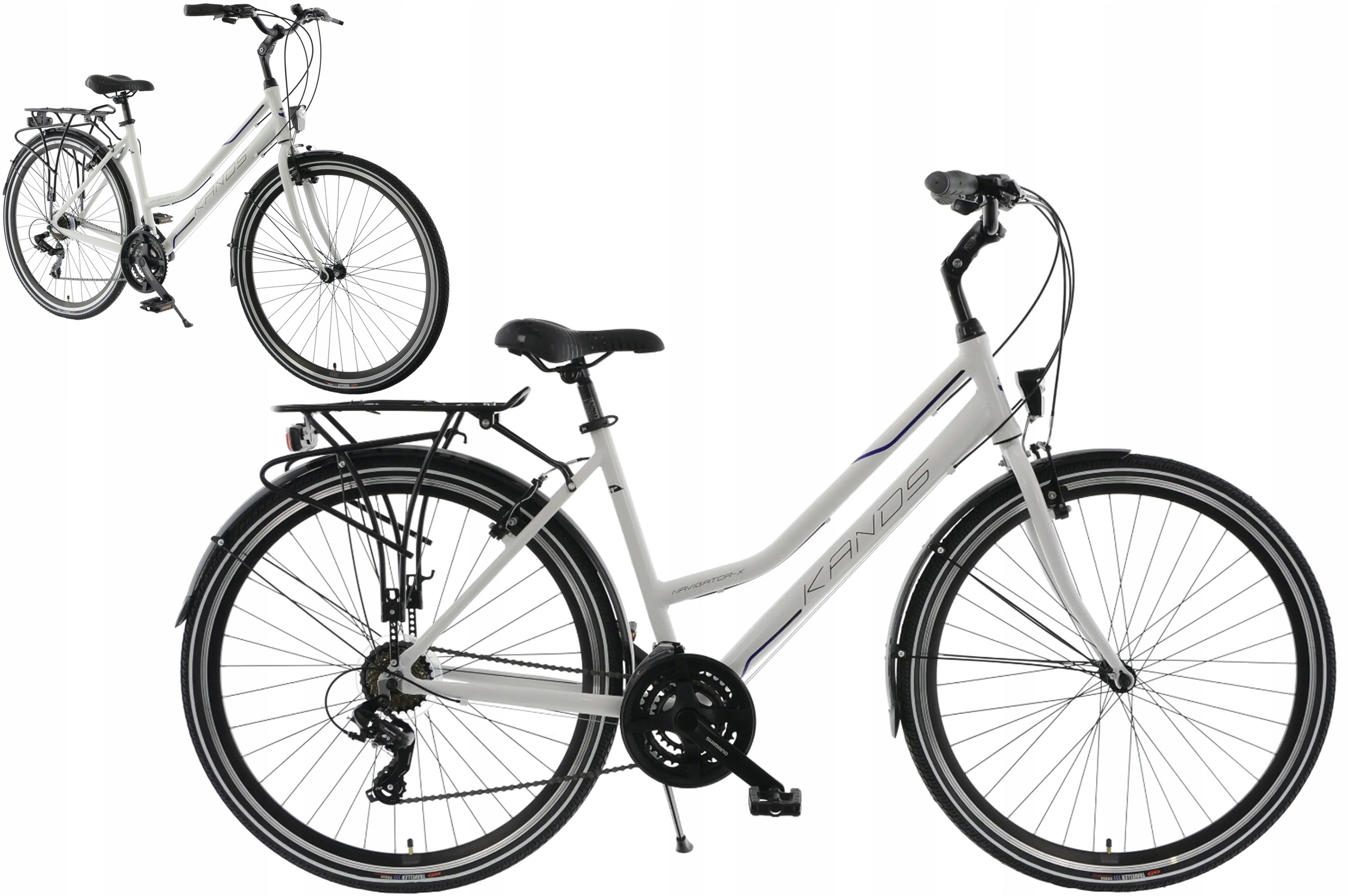 Rower Trekkingowy 28" Kands Navigator-x rama 17" biały R23