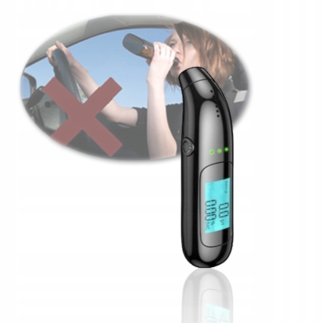 BARDZO DOKŁADNY PRZENOŚNY ANALIZATOR ODDECHU ALKOMAT ELEKTROCHEMICZNY