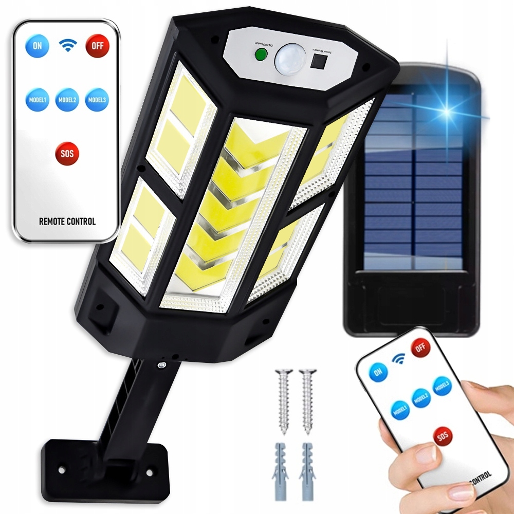 

Lampa Solarna Led Czujnik Zmierzchu I Ruchu Pilot