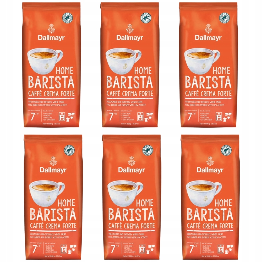 Kawa ziarnista mieszana Dallmayr Home Barista Crema Forte 6x 1kg