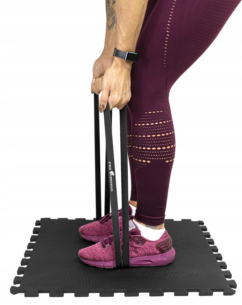 Guma Do Ćwiczeń Taśma Fitness Do Treningu Sport Czarna 16-32Kg
