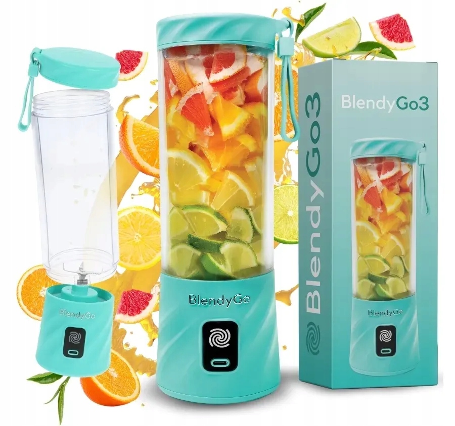 Blender Bezprzewodowy BlendyGo 3 Miętowy Usb