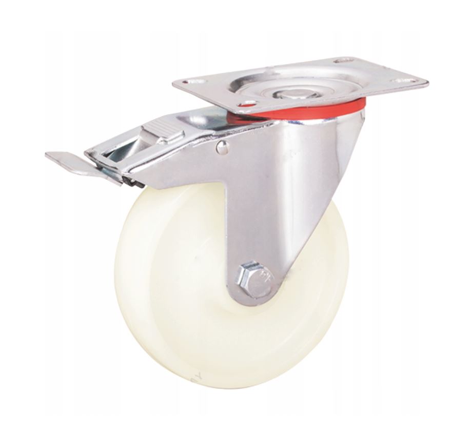 KOŁO OBROTOWE KÓŁKO KOŁA Z HAMULCEM 125MM 210KG