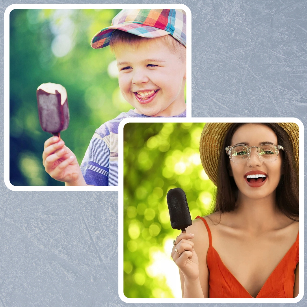 FORMA SILIKONOWA FOREMKA DO LODÓW NA PATYKU LODU Kształt zamrożonego produktu podłużny