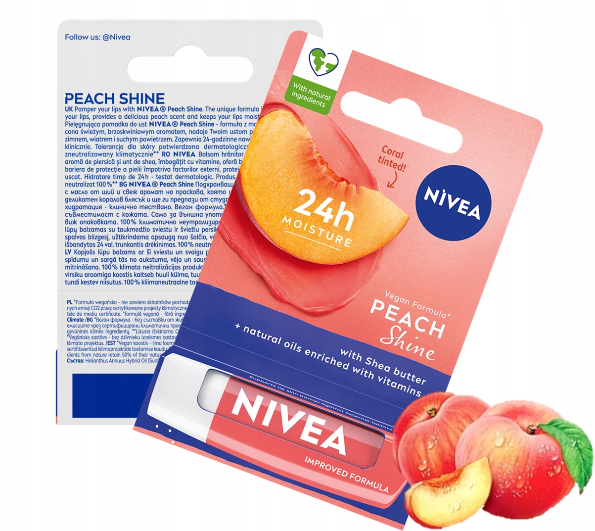 NIVEA POMADKA OCHRONNA BRZOSKWINIA PEACH SHINE