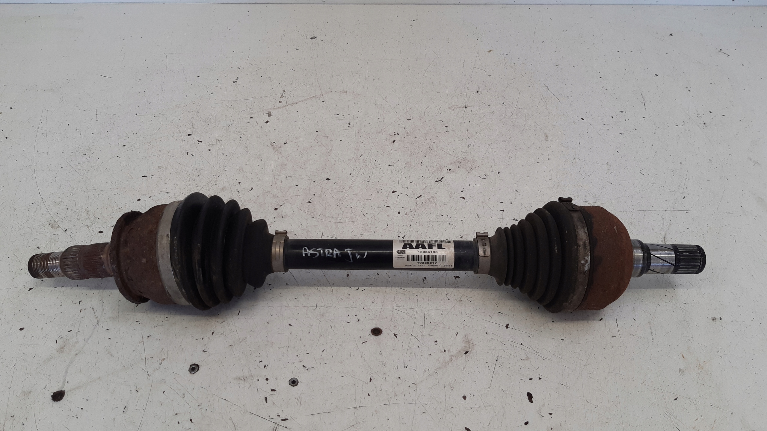 semi-axis left front 13335135 Opel Astra J