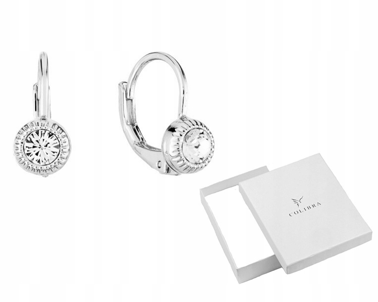 KOLCZYKI DLA DZIEWCZYNKI Z KRYSZTAŁKIEM SWAROVSKI