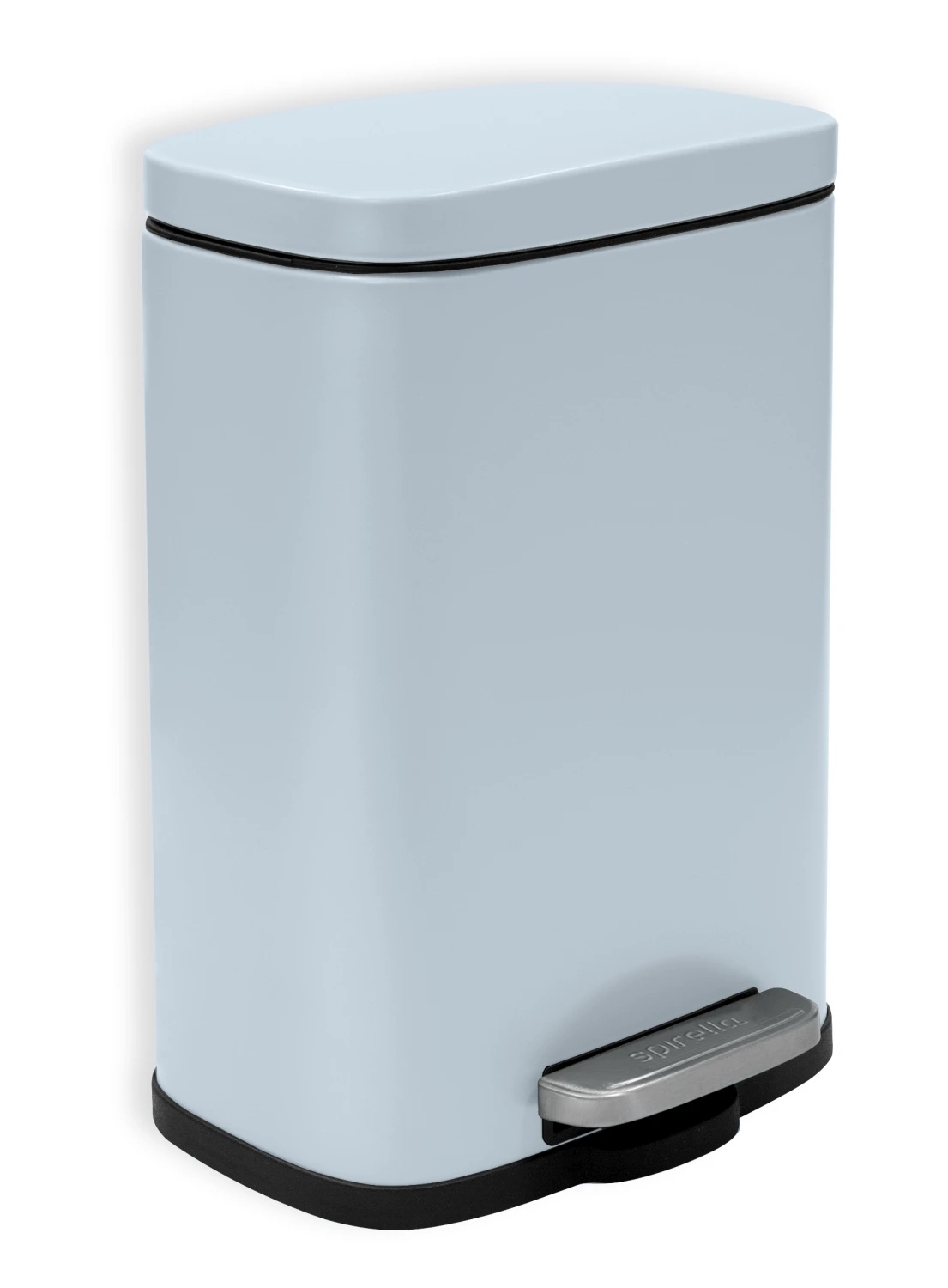 Levně Spirella pedálový odpadkový koš Akira, matná ledově modrá ocel, 5 L