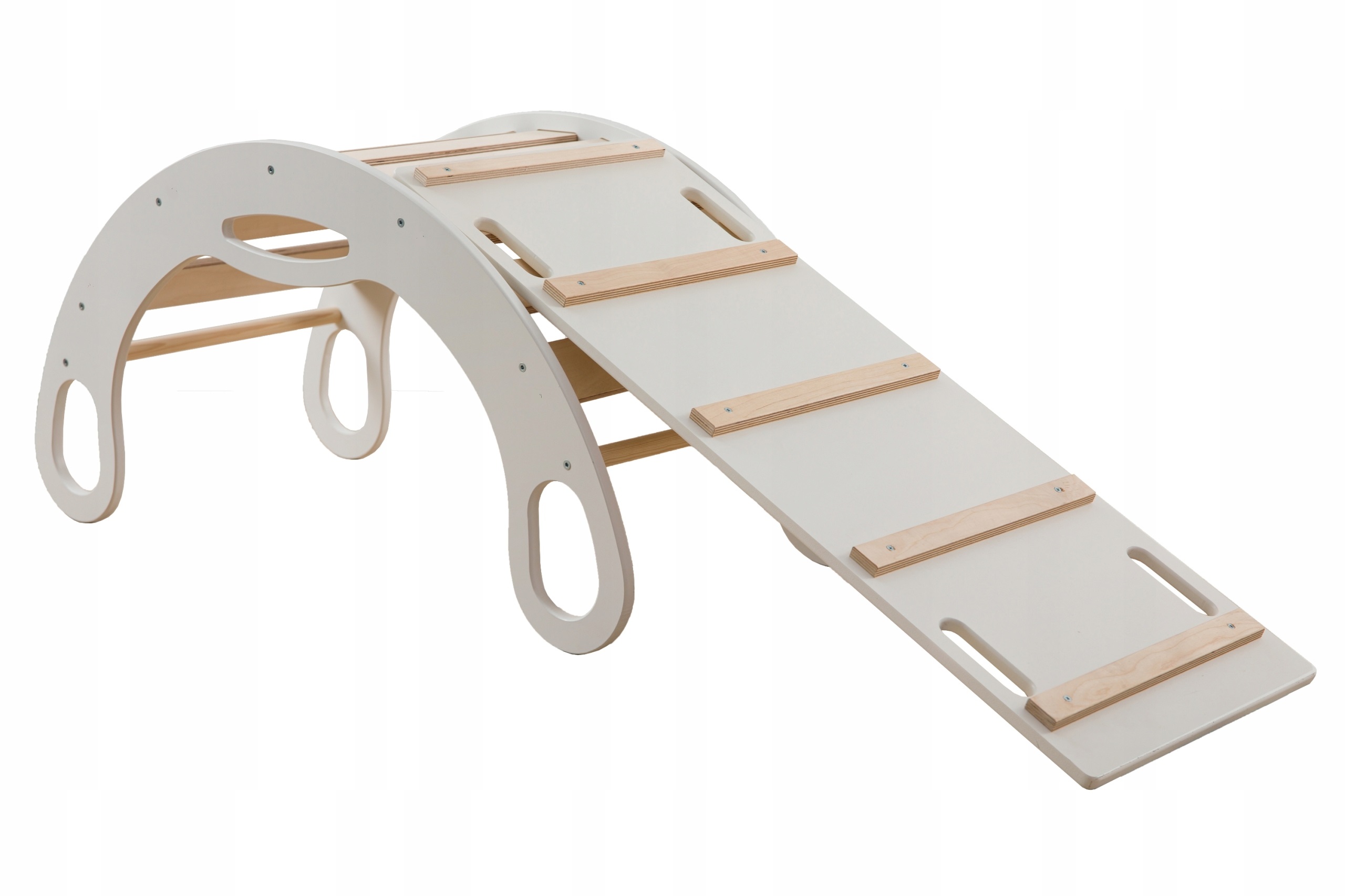 Bujak Montessori drewniany + ZJEZDŻALNIA + materac pudrowy Kod producenta B1