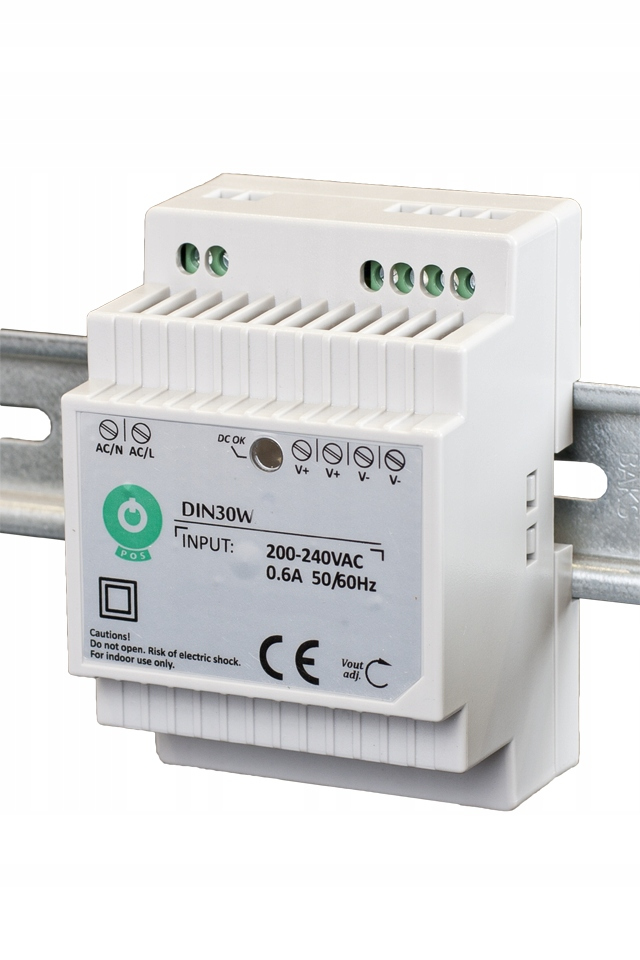 

Zasilacz Din Do Domofonu Eura Led Cctv Rtv 12V 30W