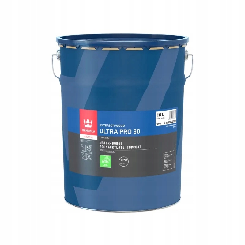 Tikkurila Ultra Pro 30 18 L Farba Na Drevené Konštrukcie, Základňa A Biela