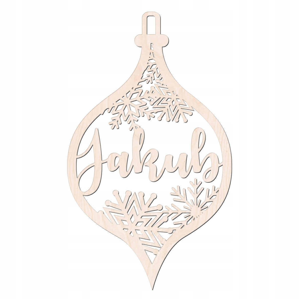 BOMBKA Z IMIENIEM DREWNIANA ŚWIĘTA ZAWIESZKA SOPEL