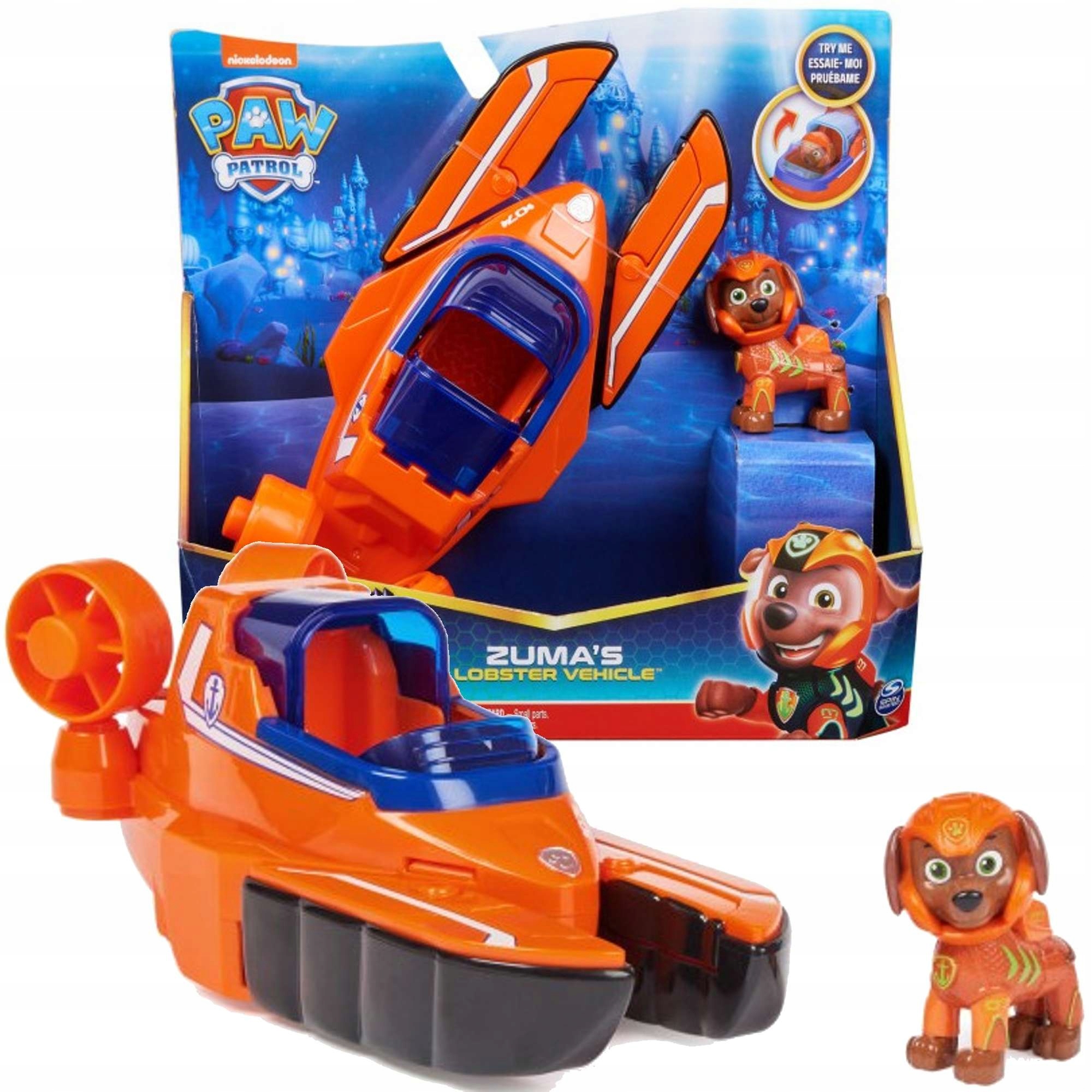 

Psi Patrol Aqua Pups Zestaw Pojazd Z Figurką Zuma