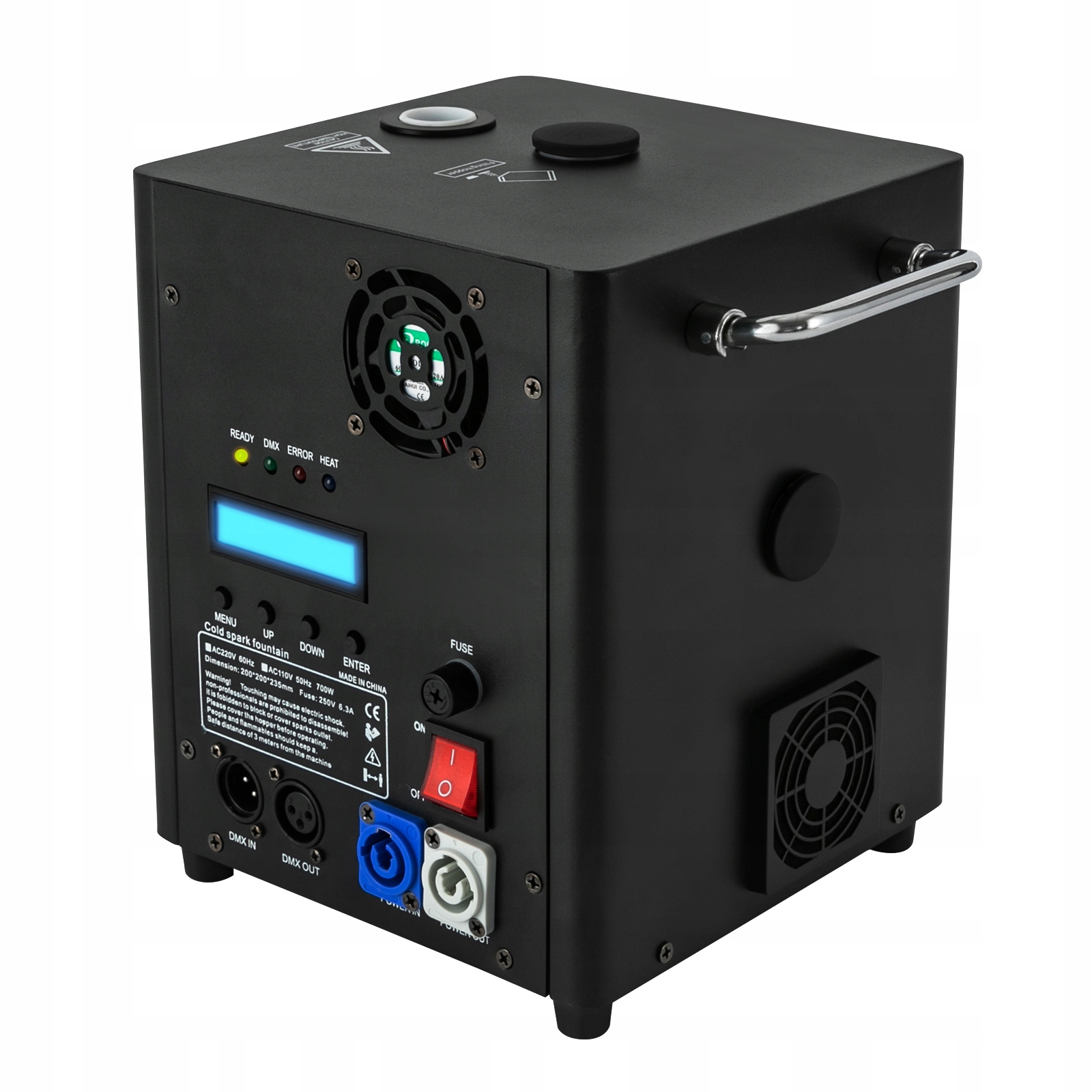 Generator DMX o mocy 700W to kryzy ze sterowaniem DJ LCD 2-5M Czas nagrzewania 3 min