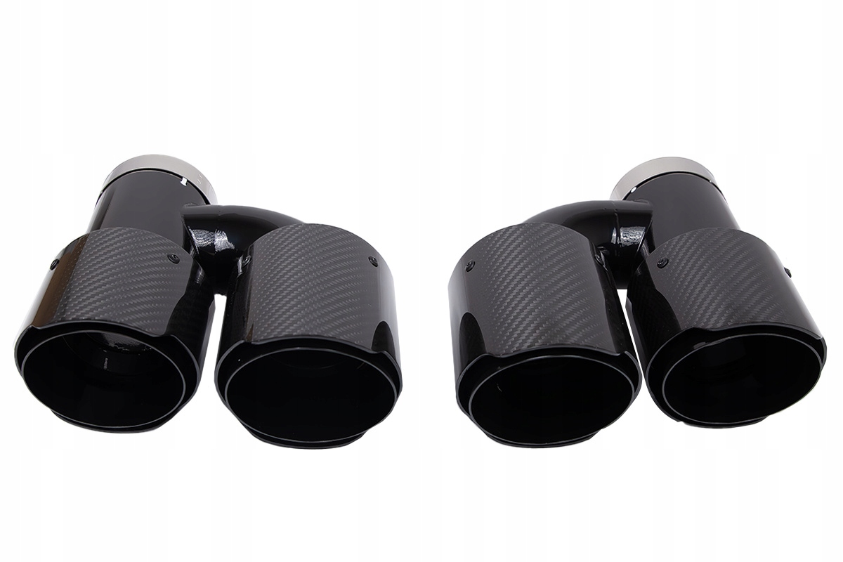 Koncovka tlmiča 101 mmx2 vstup 76 mm Carbon Gloss Sada