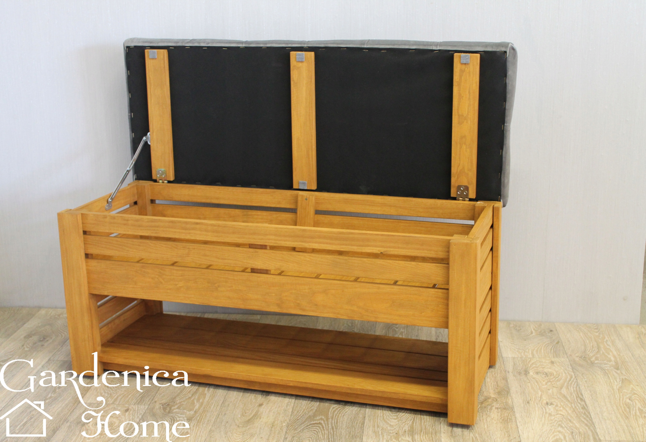 SIEDZISKO PIKOWANE MODENA PUFA SCHOWEK PÓŁKA 100cm Pojemność skrzyni 190 l