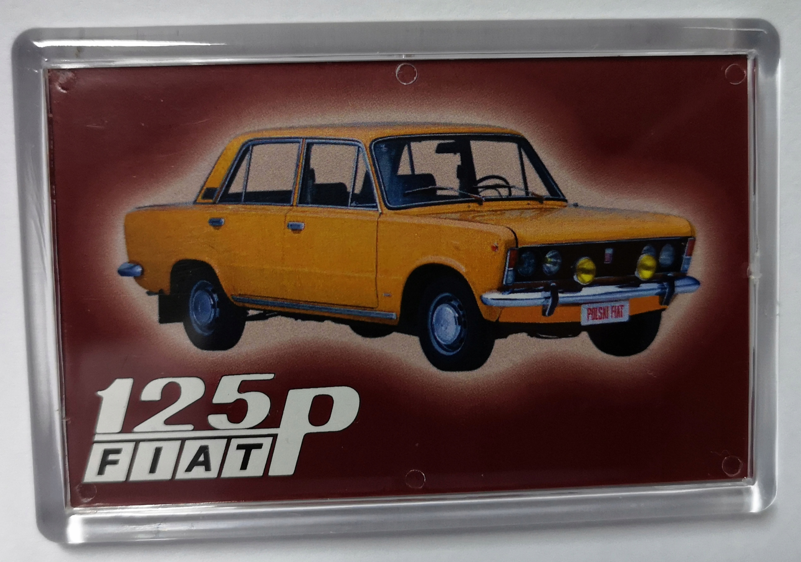 

Magnes na Lodówkę, Auto Prl Fso Duży Fiat 125p