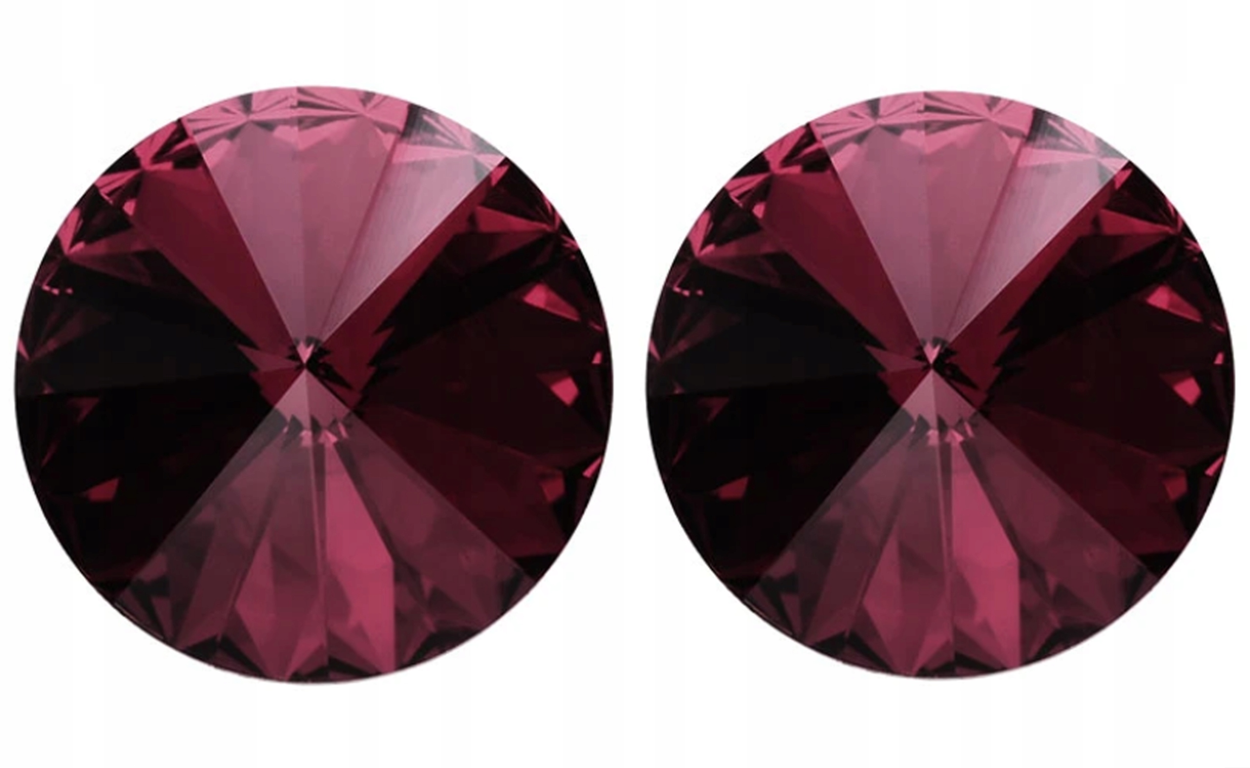 

Kolczyki srebrne kółka Swarovski rivoli