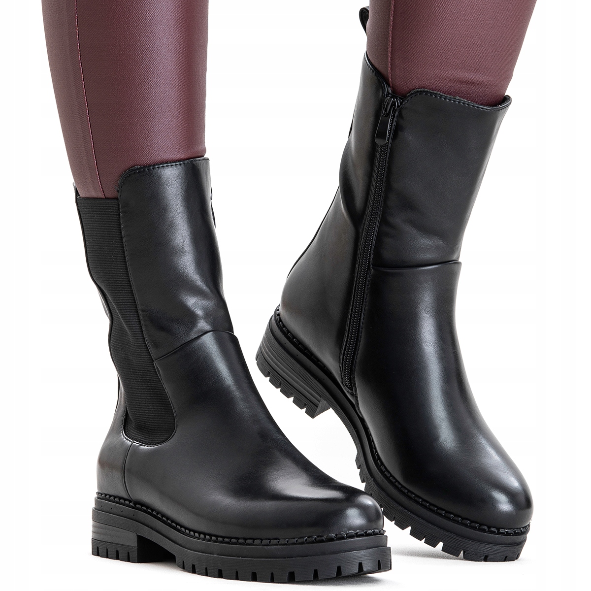 Kotníkové Boty zimní boty módní Suwak teplé pohodlné Wojtyłko 36