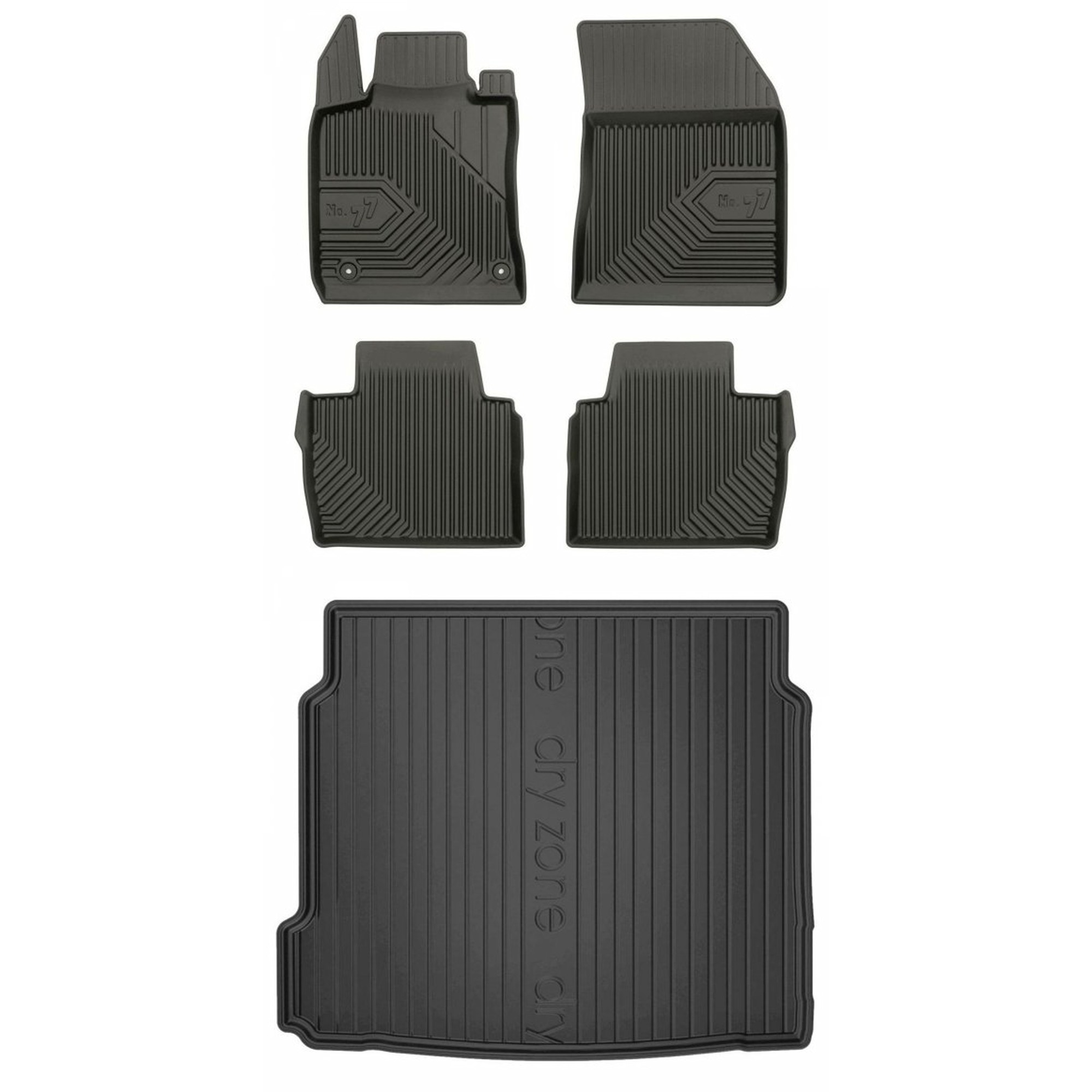 Gumová sada kobercov a rohoží Peugeot 508 II od roku 2018