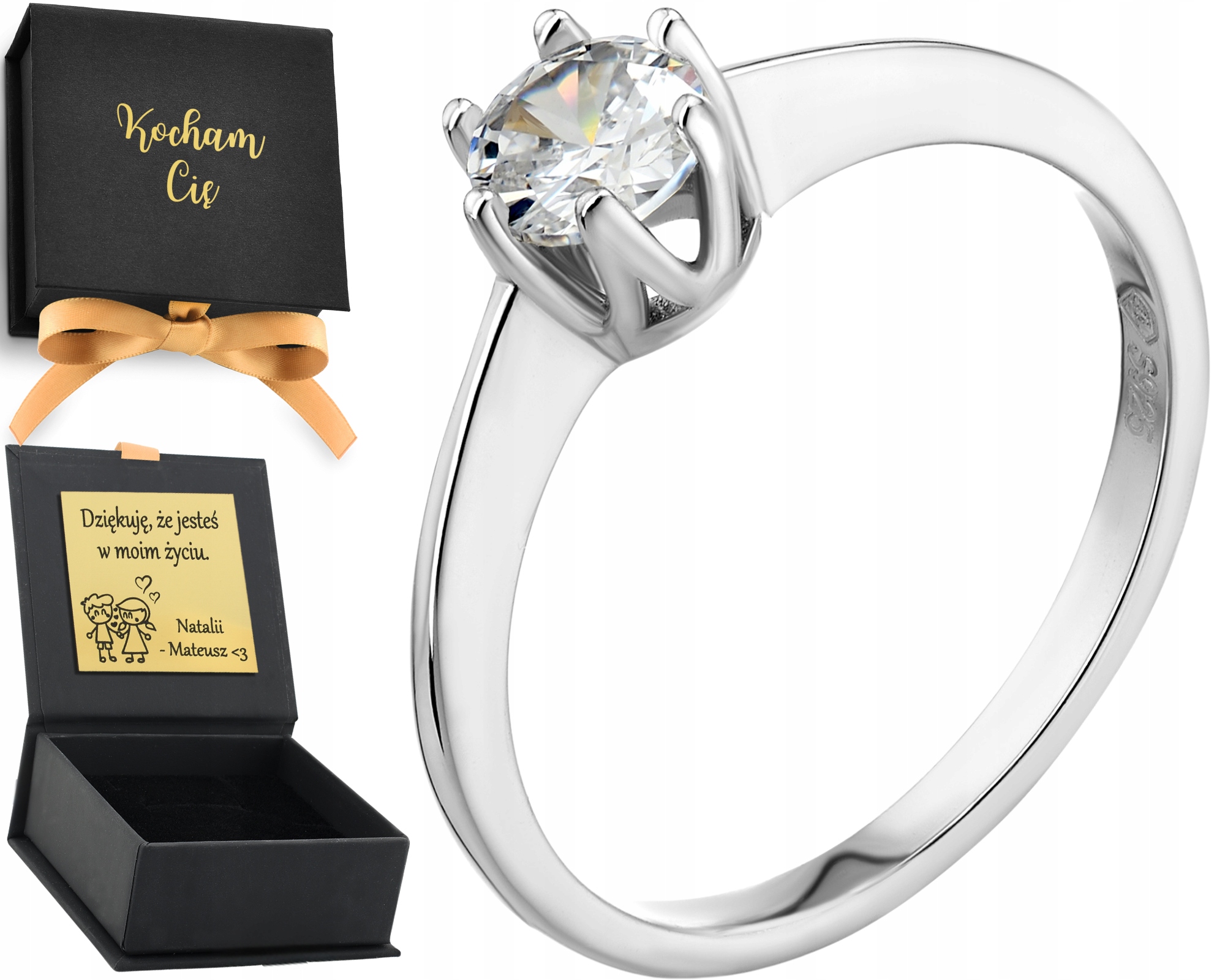 Prstýnek 925 se zirkonem – Klasická elegance jako Dárek Gravírování