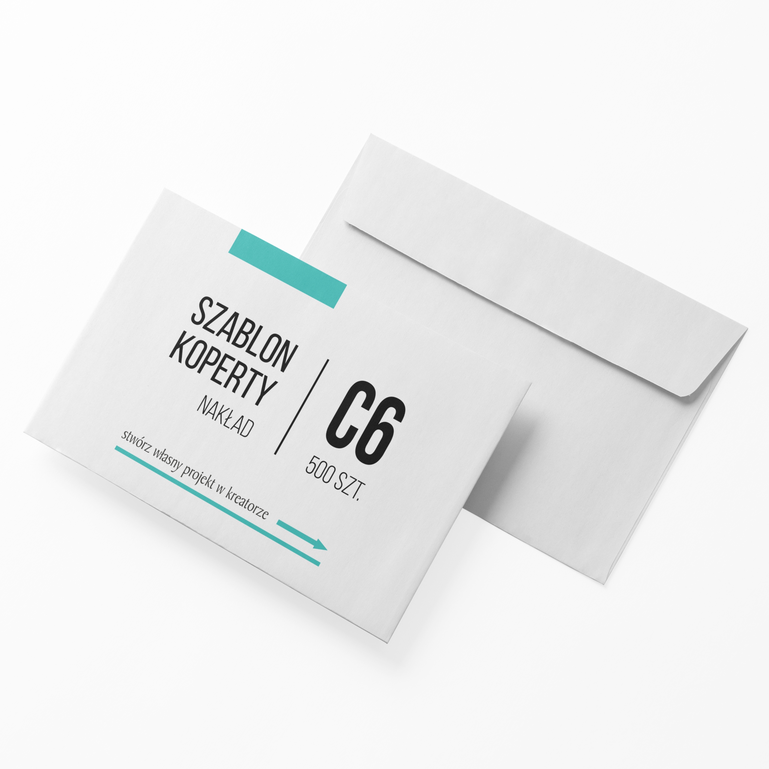 Koperty koperta C6 z nadrukiem - 500 szt. KREATOR PROJEKTÓW ONLINE