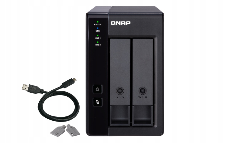 Qnap TR-002 2-šachtové Raid úložisko Usb-c 3.2 Gen 2 (bez diskov)