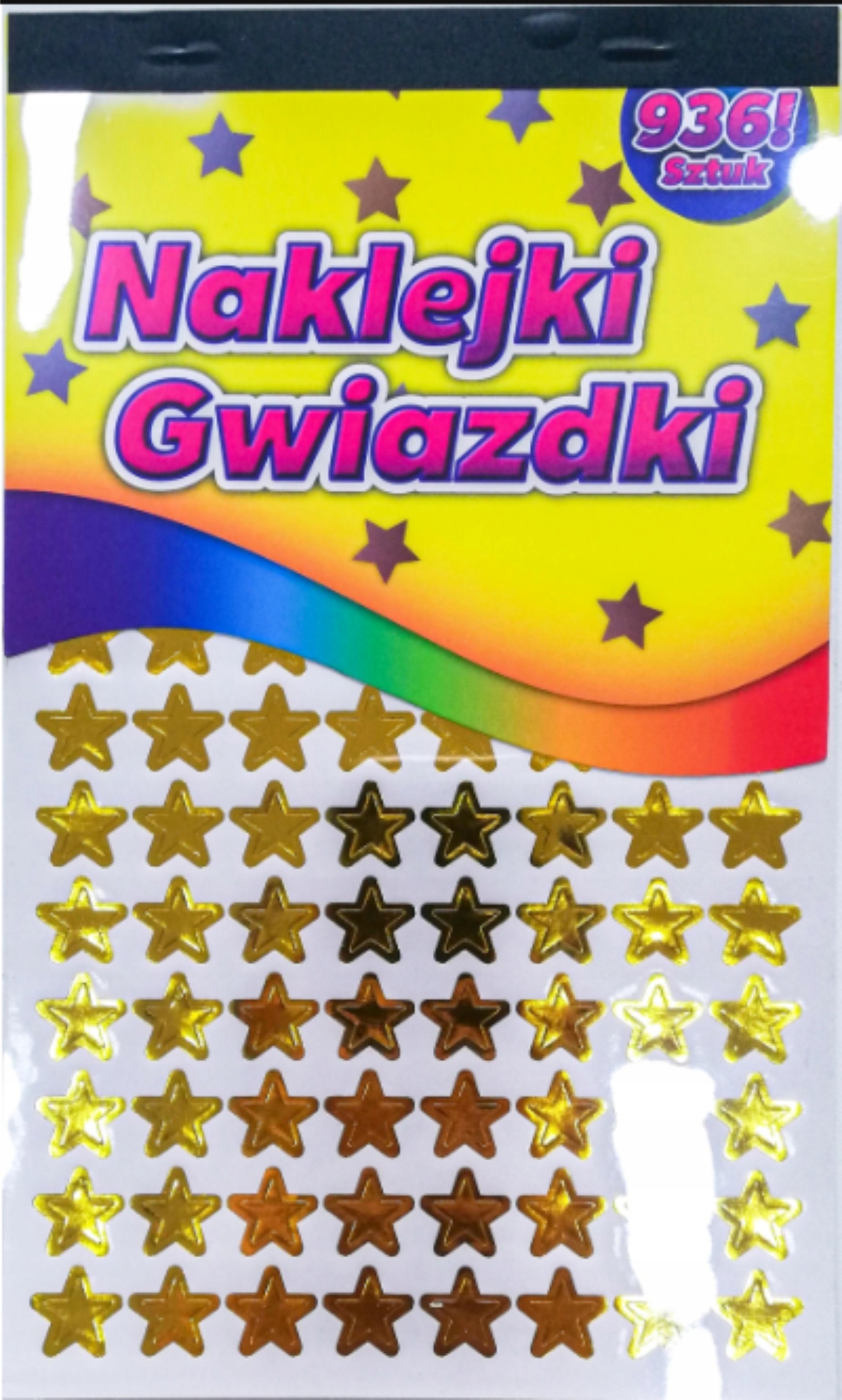 naklejki  gwiazdki album 14,5x24cm  936 szt.  |  NKX-6167 — 2