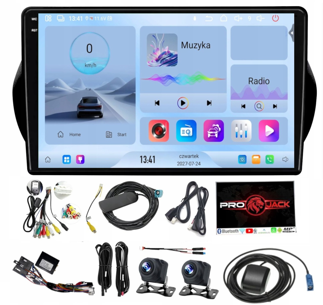 Rádio Navigace Android Carplay Bt Citroen Nemo 2008-2017 4GB 64GB Sim