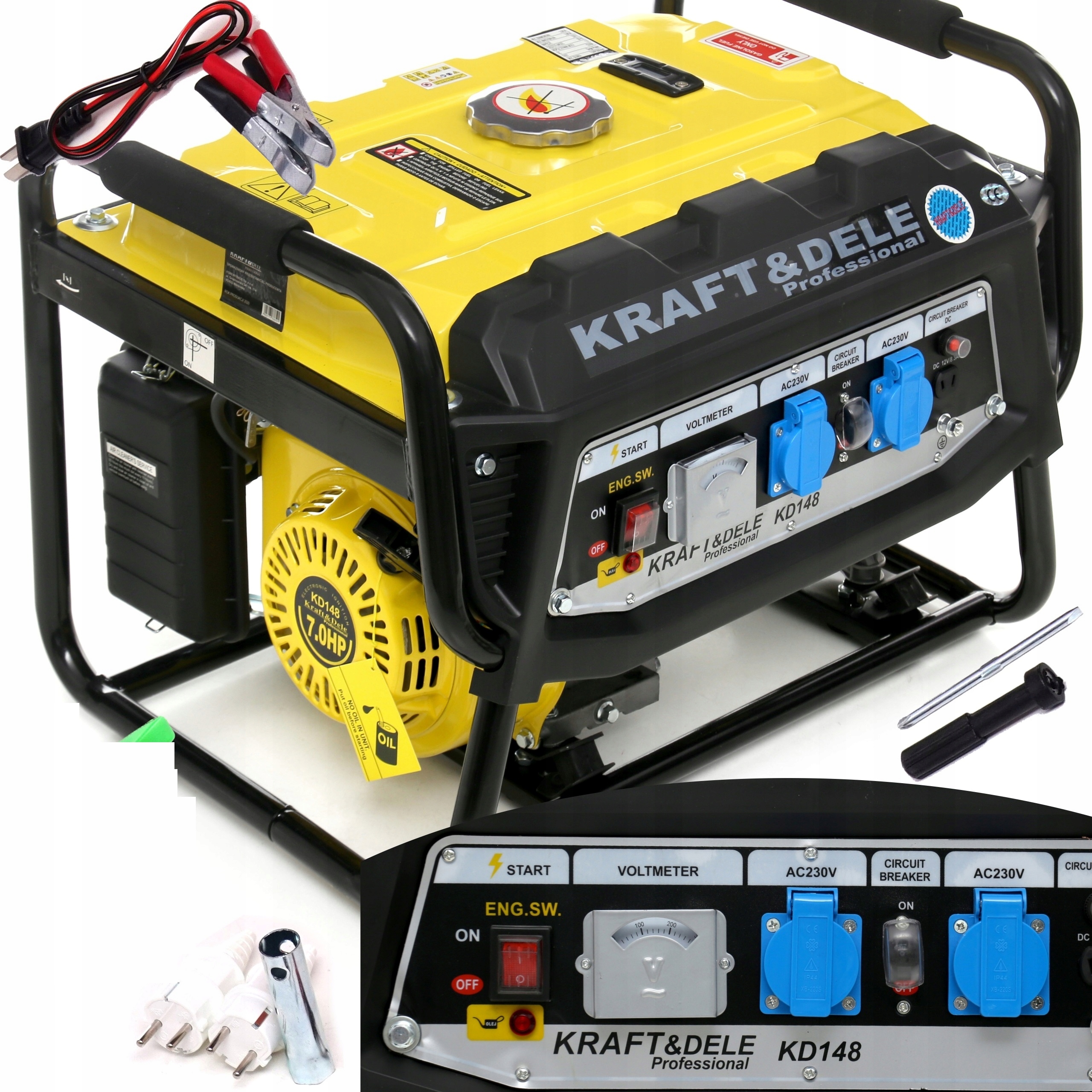 

Agregat Prądotwórczy 230V 1FAZA 3500W Avr Olej