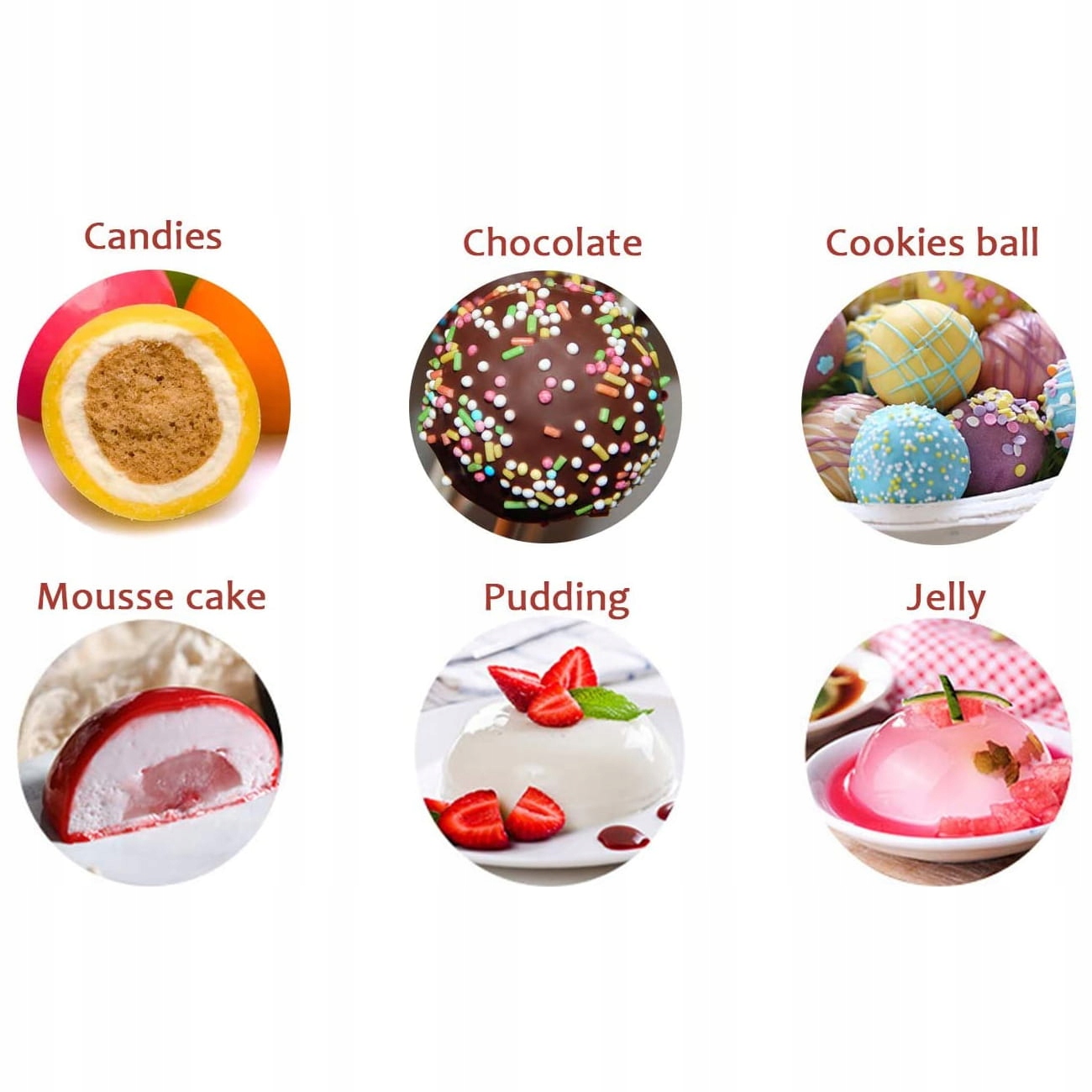 FOREMKA FORMA SILIKONOWA DO PIECZENIA MONOPORCJI PÓŁKULE KULA 358 Kod producenta 0867