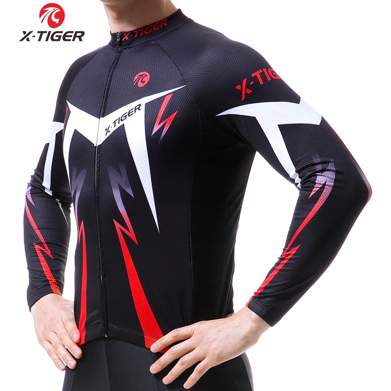 KOSZULKA KOLARSKA DŁUGI RĘKAW MĘSKA Z KIESZENIAMI Materiał dominujący poliester