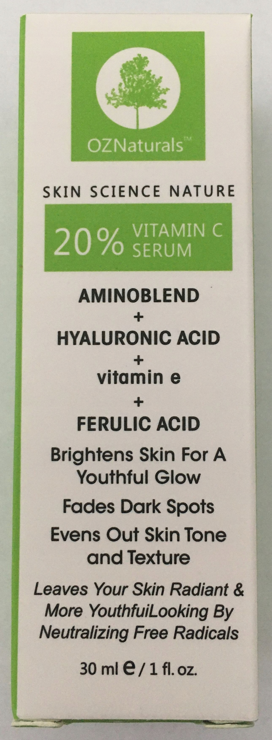 OZNATURALS HYALURONIC ACID SERUM 30ml