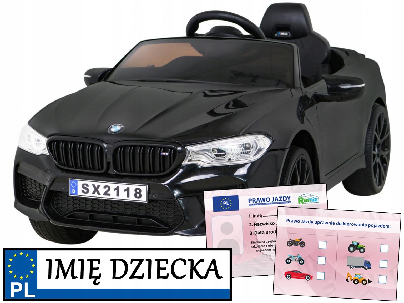 samochodzik elektryczny dla dzieci Bmw M5 Drift pilot funkcja Drift