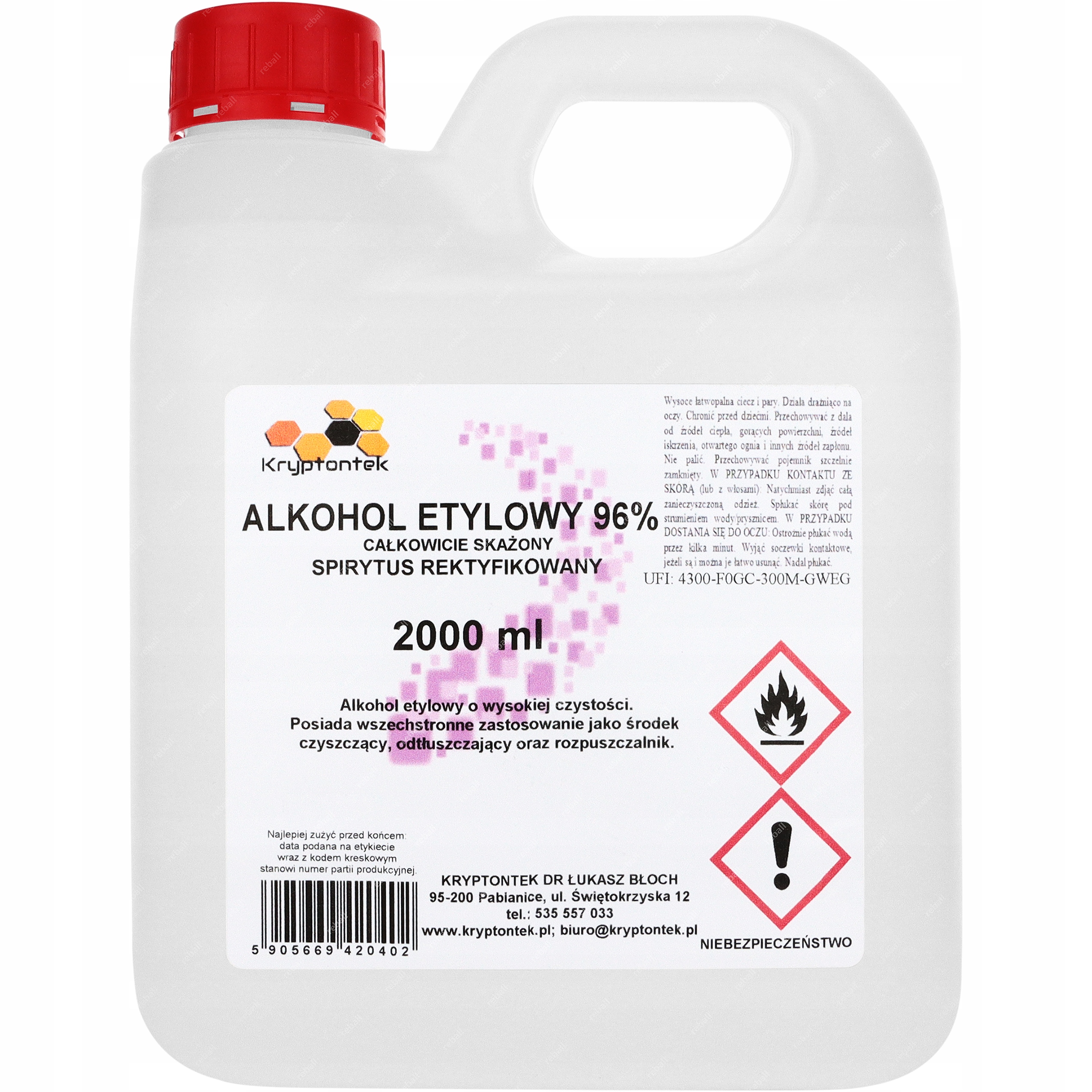 

Baza Do Perfum -2L Hq Etanol 96% Bardzo Czysty