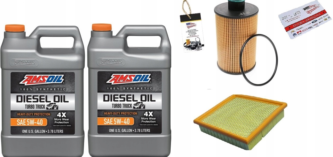 AMSOIL 5W40 + FILTRY GRAND CHEROKEE 3,0 CRD 14-19