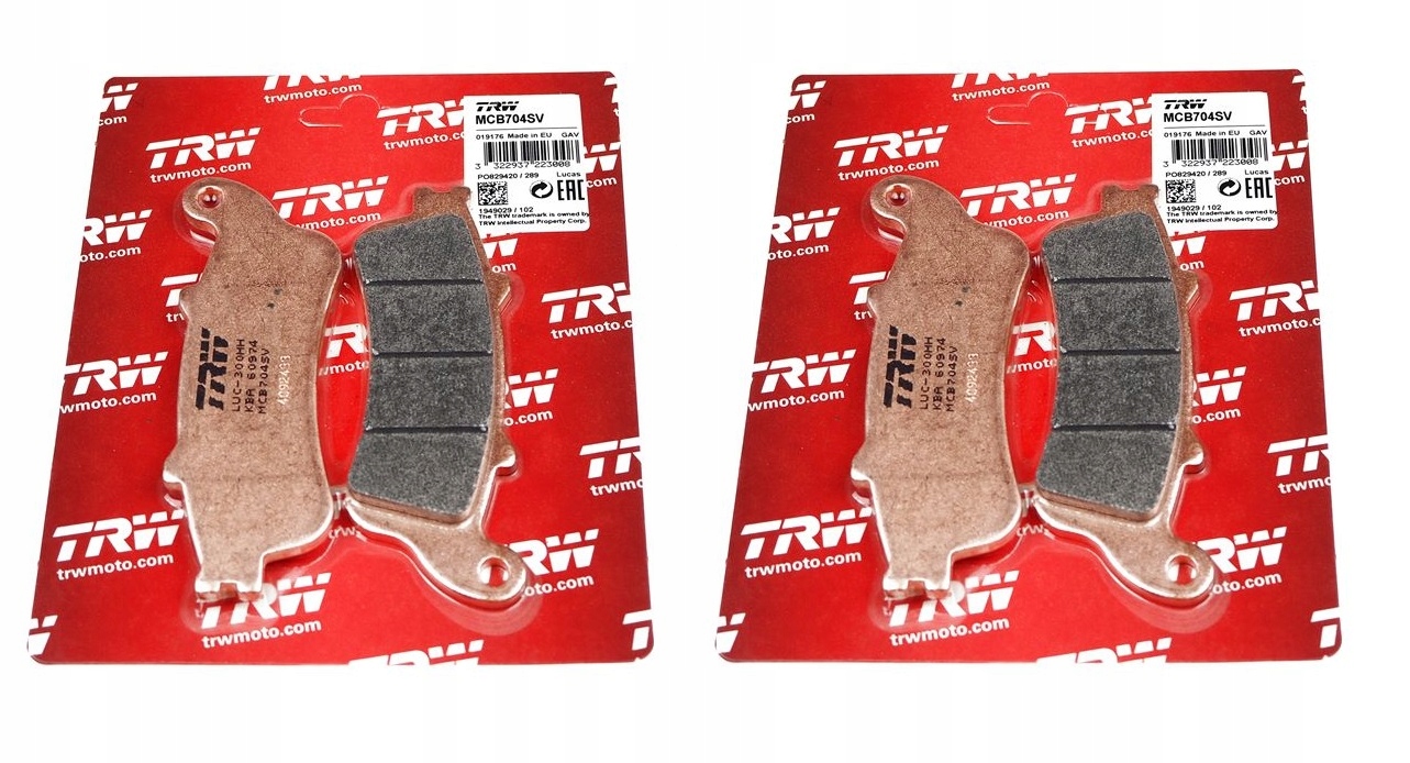 HONDA GL 1800 GOLDWING 01-06R ZŁOTE KLOCKI HAMULCOWE PRZÓD TRW