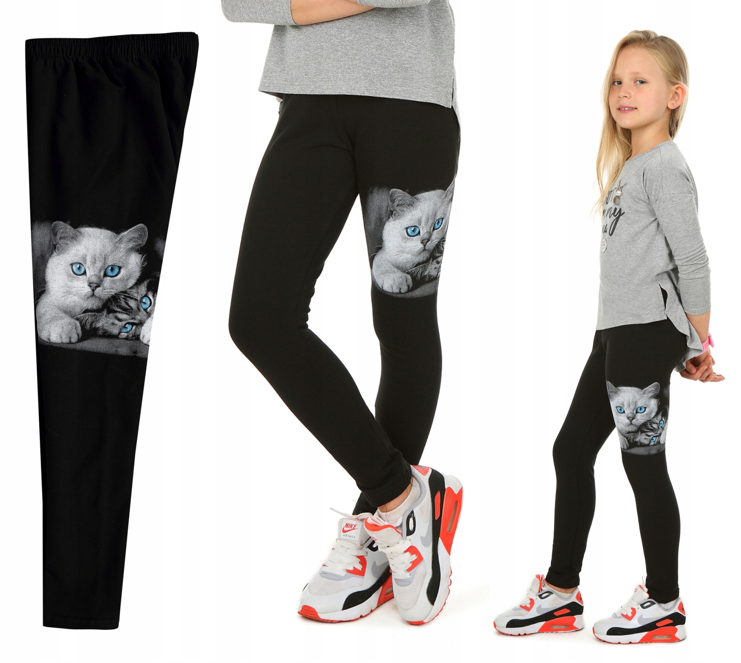 

Ocieplane legginsy getry nadruk Koty r.140 Prod.PL