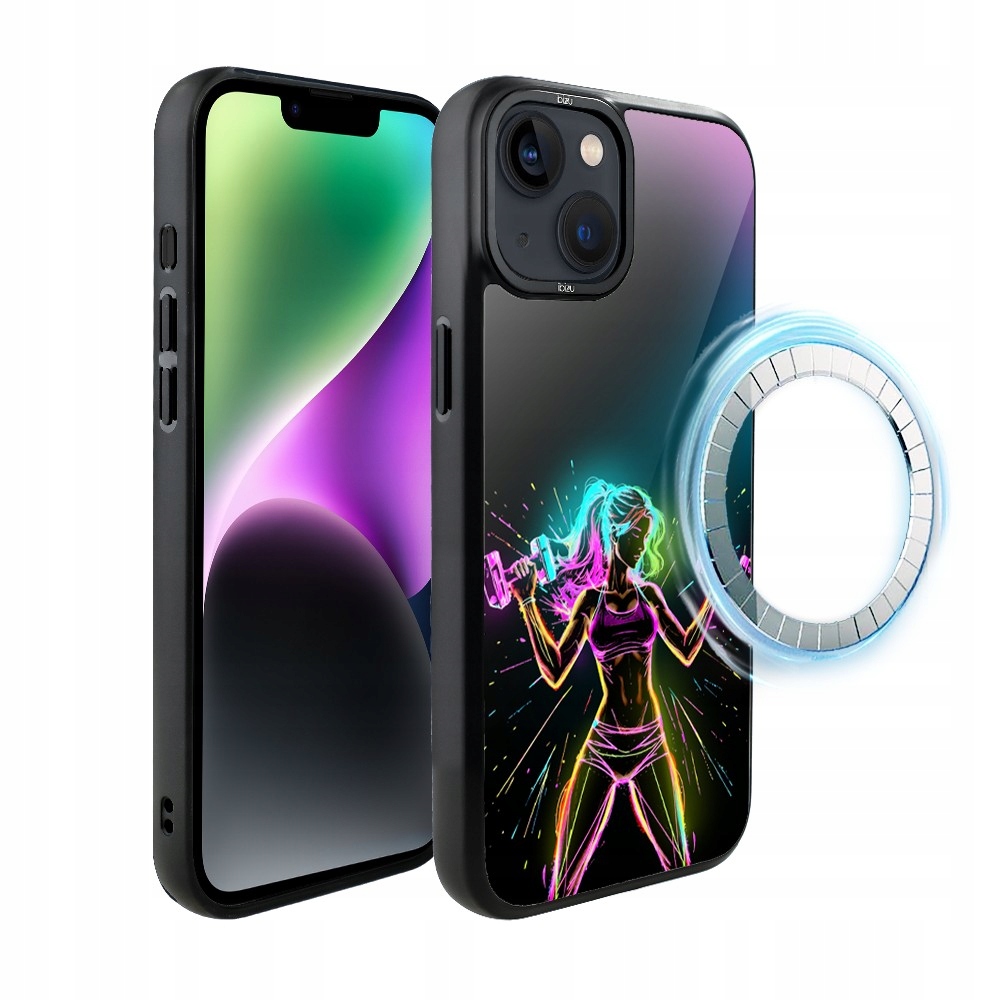 Matný Pouzdro Ibizu DropGuard pro iPhone 14 s MagSafe a vibracemi pro fitness