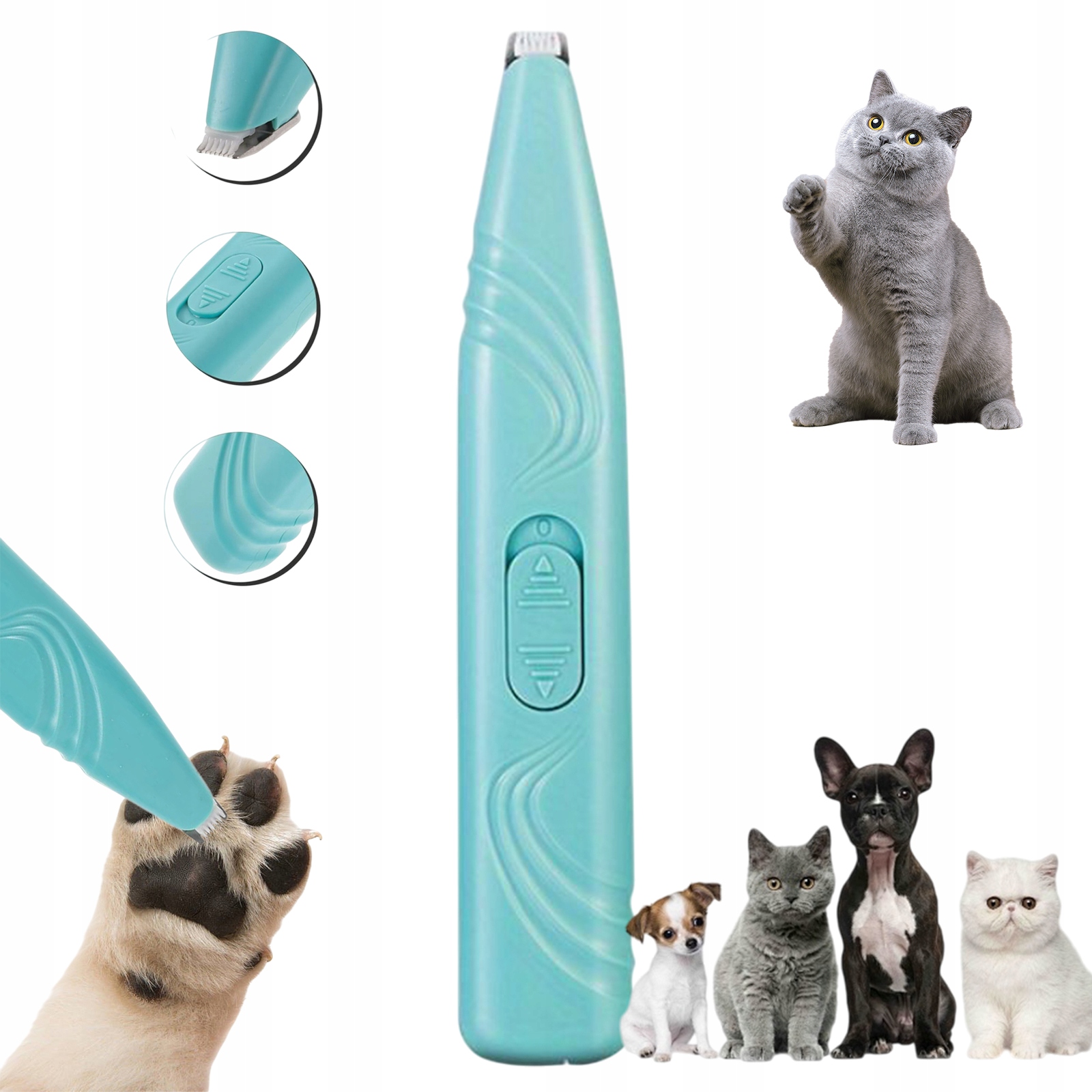 Levně Elektrický Strojek Pro Psa A Kočku Mini Na Stříhání Srsti A Drápků