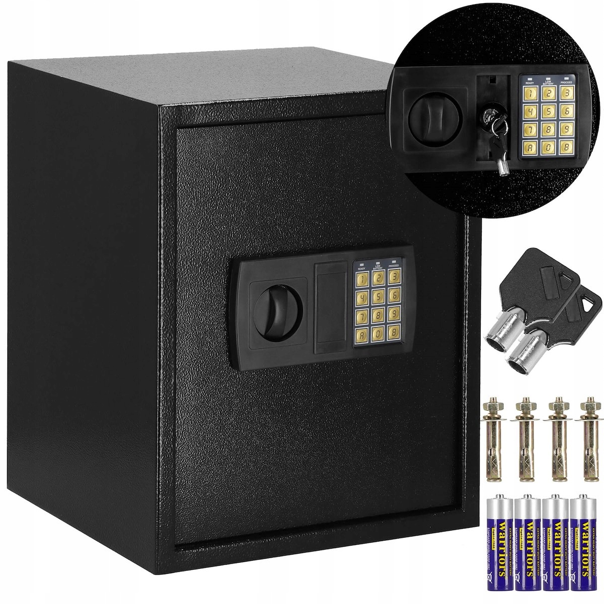 

Sejf Domowy Z Zamkiem Elektronicznym Kasa Pancerna