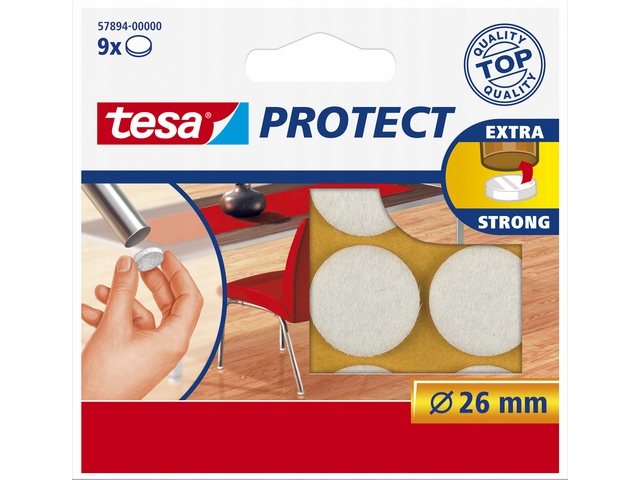

Podkładki filcowe pod krzesła stół tesa 26mm 9szt