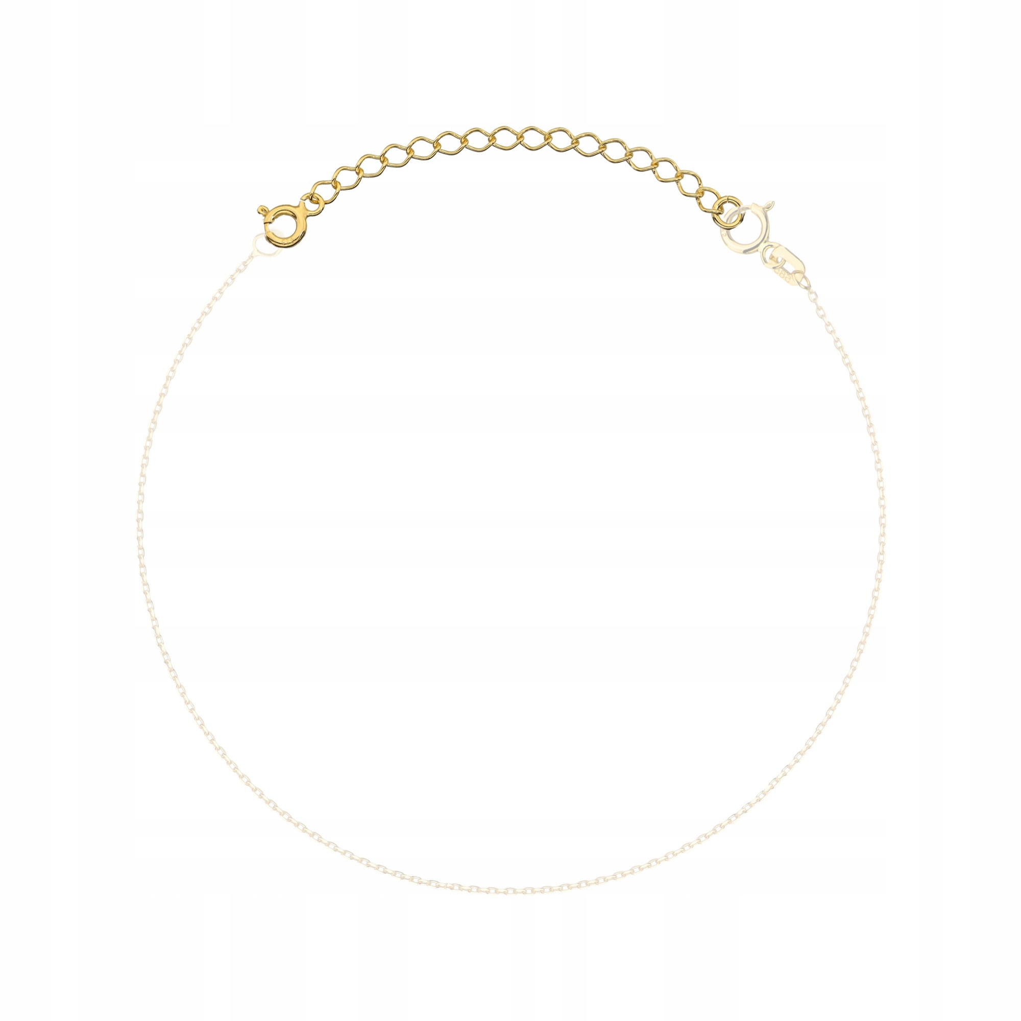 SREBRNA Pozłacana PRZEDŁUŻKA pr. 925 DO BIŻUTERII Łańcuszków i Bransoletek Marka Marko