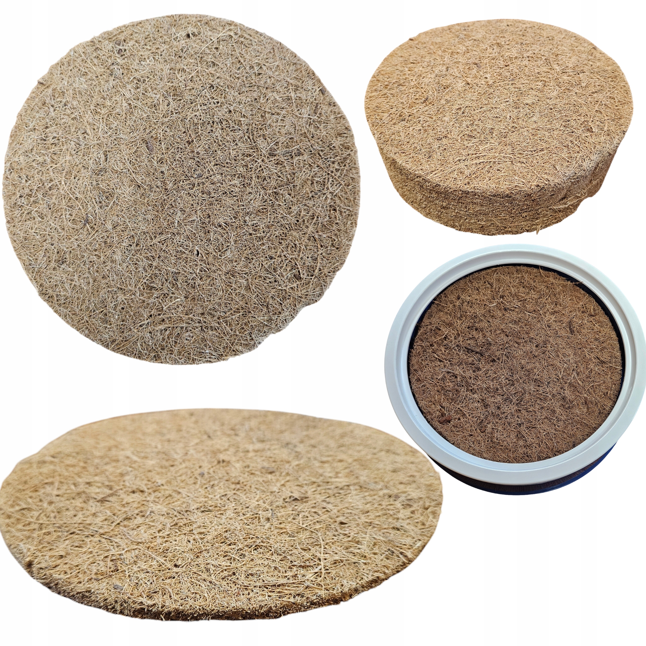 WKŁADKA KOKOSOWA DO MISEK LĘGOWYCH DLA GOŁĘBI WKŁAD MATA 21 CM 40 szt