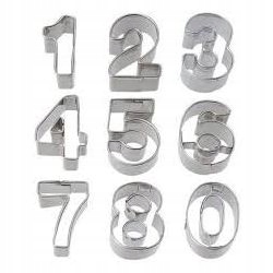 

Wykrawacze Metalowe Cyferki 0-8 wyciskacze masa