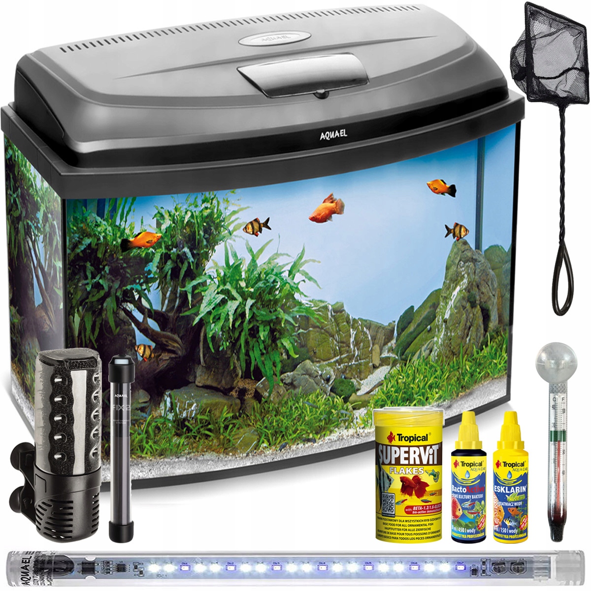 Classic Box Set 60 Oval Wyposażenie Zestaw Akwariowy