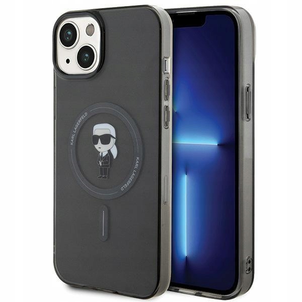 Karl Lagerfeld IML Ikonik MagSafe Pouzdro iPhone 15 Plus (černé)