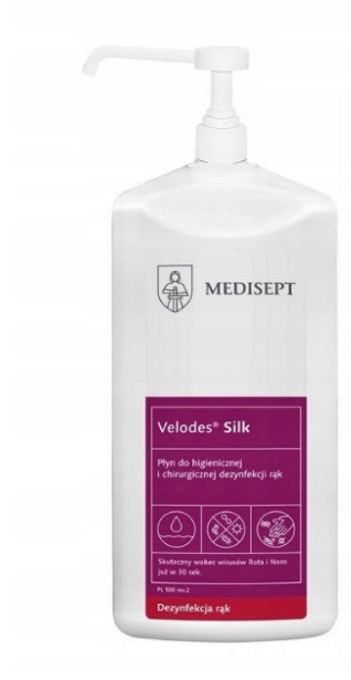 Płyn do dezynfekcji rąk Medisept Velodes Silk 1l
